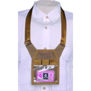 GPS Tactical Credential Holder w/Lanyard Tan - Gps