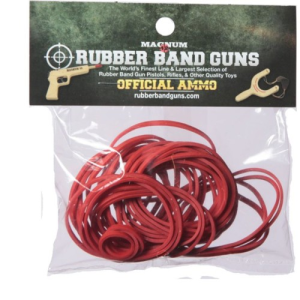 MAGNUM ENTERPRISES Medium Pistol Ammo Size 32 / Red for Rubber Band Guns - Magnum Enterprises