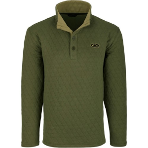 DRAKE Delta Quilted Sweatshirt Loden - Drake
