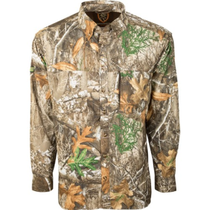 DRAKE Long Sleeve Mesh Back Flyweight Shirt Agion Edge - Drake