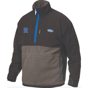 DRAKE U of K Eqwader 1/4 Zip Jacket Black - Drake