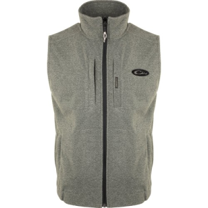 DRAKE Heather Windproof Layering Vest Gray Heather Plus - Drake
