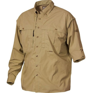 DRAKE Cotton Wingshooters LS Shirt Harvest Gold Plus Sz - Drake