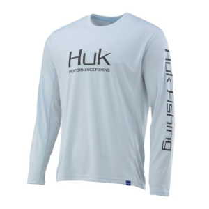 HUK Icon X Long Sleeve Performance Tee Seafoam - Huk