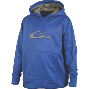 DRAKE Youth Performance Hoodie Blue/Gray - Drake