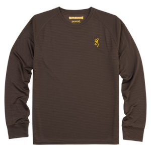 BROWNING TechTee Long Sleeve Shirt Brown - Browning