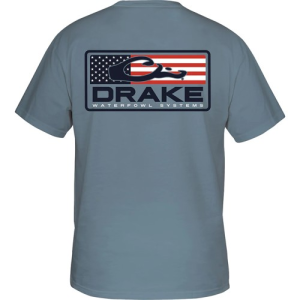 DRAKE Patriotic Bar T S/S Blue Jean - Drake