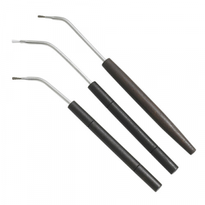 BIRCHWOOD Casey Angled Cleaning Brushes - Bronze, Nylon & Ss 3pk