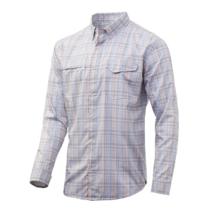 HUK Tide Point Plaid LS Seashell Pink - Huk