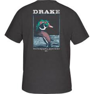 DRAKE Southern Collection Wood Duck T S/S Charcoal Heath - Drake