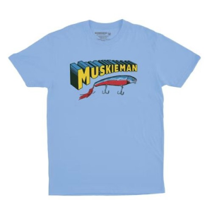 BONE HEAD OUTFITTERS Muskie Man T-Shirt - Carolina Blue - Bone Head Outfitters