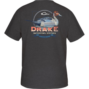 DRAKE Southern Collection Pintail T S/S Charcoal Heather - Drake