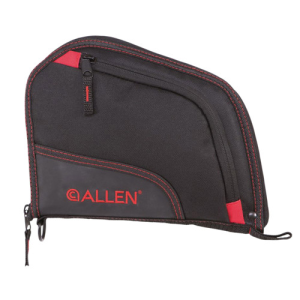 Allen ALLEN Auto-Fit Handgun Case 9" Black/Red - $17.68 at KYGUNCO