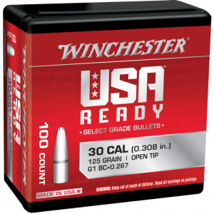 WINCHESTER AMMO 125Gr OT CP Rifle Bullets 100rd
