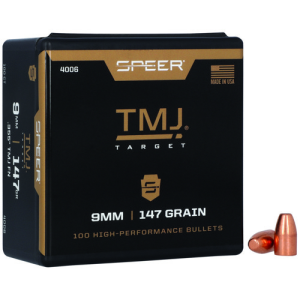SPEER AMMO Reloading Bullets TMJ FN 9mm 147 Grain 100rd