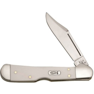 CASE KNIVES Ichthus White Syn Mini Copperlock (41749L SS) - Case Knives