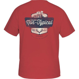 DRAKE Muley Tee Short Sleeve Shirt Crimson Plus Sizes - Drake
