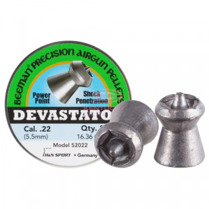 BEEMAN Devastator, .22 Cal, 16.36 Grains, Pointed, 200ct