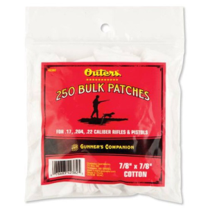 OUTERS 17-22 Caliber Patches | 250 Count