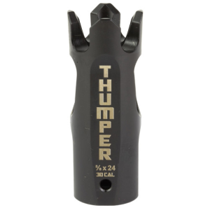 810033781872 BATTLE Arms Thumper Muzzle Brake Black 1/2x28 Threads 810033781872 BTT-BAD-THUMPER-223-BN