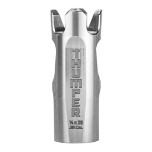 810033781865 BATTLE Arms Thumper Muzzle Brake Stainless 1/2x28 Threads 810033781865 BTT-BAD-THUMPER-223-SS