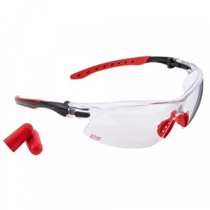 ALLEN Ruger 10/22 Foam Earplugs Clear Lens Blk/red Frame