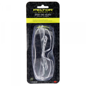 3M Peltor Sport Over The Glass Adult Clear Lens /clear Frame