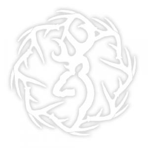 023614420125 BROWNING Sheds Decal White Vinyl Sticker 6" 023614420125 BRW-3922401647
