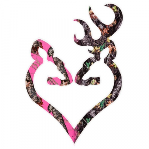 023614393139 BROWNING Buck Heart Decal Camo/pink Vinyl Sticker 6" 023614393139 BRW-3922290614