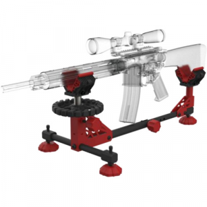 BIRCHWOOD Casey Echo Shooting Rest Black Steel Red Accents Nonslip
