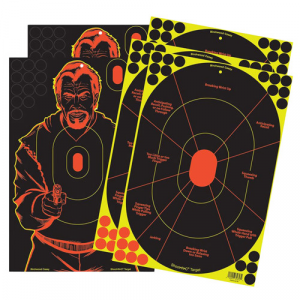 BIRCHWOOD Casey Shoot-n-c 12"x18" 3-handgun Trainer & 2-bad Guy