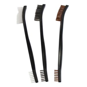 BIRCHWOOD CASEY Utility Brushes BronzeNylonStainless Steel 3 Pack