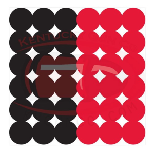 BIRCHWOOD CASEY Dirty Bird 1" Red & Black Pasters/Targets - 432pk