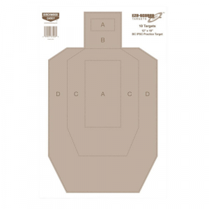 BIRCHWOOD Casey Eze-scorer 12"x18" Bc Ipsc Practice Paper 10target