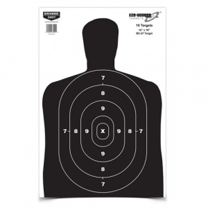 BIRCHWOOD Casey Eze-scorer 12"x18" Bc 27 Black Paper 10 Targets