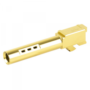 ZAFFIRI PRECISION Ported Pistol Barrel 40 S&W 3.9" Titanm Gold Glk23