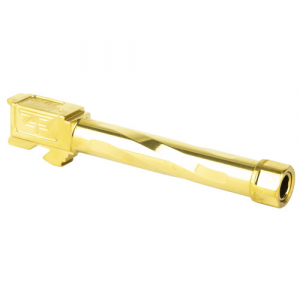 ZAFFIRI PRECISION Pistol Barrel TB 1/2x28 9mm 4.49" TiN Gold /Glk 17