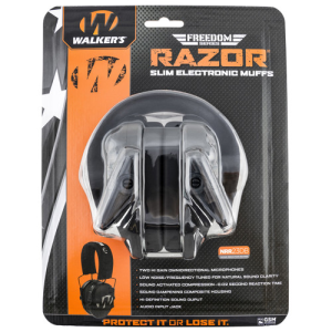 888151030691 WALKERS Razor Slim Electronic Freedom Muff 23 Db Black 888151030691 WLK-GWP-RSEMFS