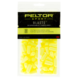 051125004299 3M Peltor Sport Blast Earplugs 32db In The Ear Yellow 80pair 051125004299 MPL-97082-PEL80-6C