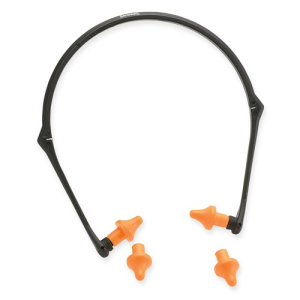 BROWNING Banded Earplugs Plastic 22 dB Folding Black/Orange