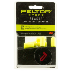 078371970802 3M Peltor Sport Blast Earplugs 32db In The Ear Yellow 3 Pair 078371970802 MPL-97080
