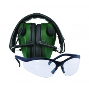 CALDWELL E-Max LoPro Electronic Muffs w/Shooting Glasses