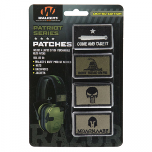WALKERS Patriot Flag Patch Kit Includes 4 Assorted Patches
