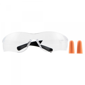 811907025375 PYRAMEX Intruder Clear Ztek & Pair Of Dp1000 Earplugs 811907025375 PYR-PYS2510SDP