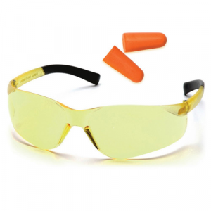 811907025382 PYRAMEX Amber Ztek & Pair Of Dp1000 Earplugs 811907025382 PYR-PYS2530SDP