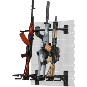 SAVIOR EQUIPMENT 6-Slots Rifle Rack for Slate Wall Rack ObsidianBlk