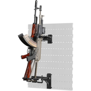 SAVIOR EQUIPMENT Adj 3x Rifle Rack for Slate Wall Rack Obsidian Blk
