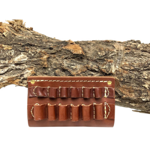 HUNTER Company Cartridge Belt Slide Chestnut Tan 375 Cal 6rd 2"