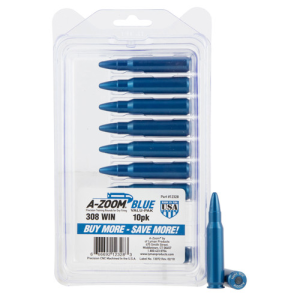 A-ZOOM Snap Caps Blue 10/Pack Aluminum