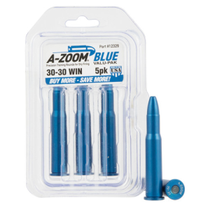 A-ZOOM Snap Caps Blue 5/Pack Aluminum